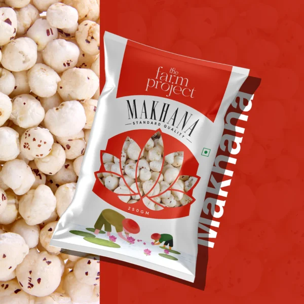 Standard Makhana (Foxnuts), 250 gm I Natural & Crunchy Lotus Seeds | Rich in Calcium | High Protein, Low-Calorie Superfood | Ideal for Weight Management & Fasting - Image 2
