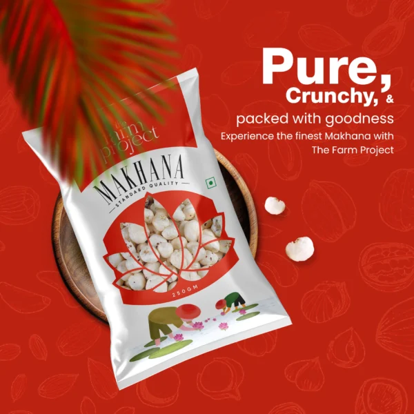 Standard Makhana (Foxnuts), 250 gm I Natural & Crunchy Lotus Seeds | Rich in Calcium | High Protein, Low-Calorie Superfood | Ideal for Weight Management & Fasting - Image 3