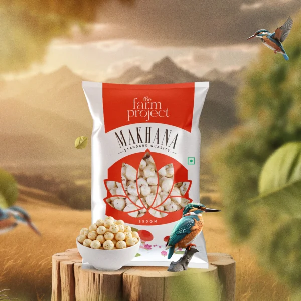 Standard Makhana (Foxnuts), 250 gm I Natural & Crunchy Lotus Seeds | Rich in Calcium | High Protein, Low-Calorie Superfood | Ideal for Weight Management & Fasting - Image 4