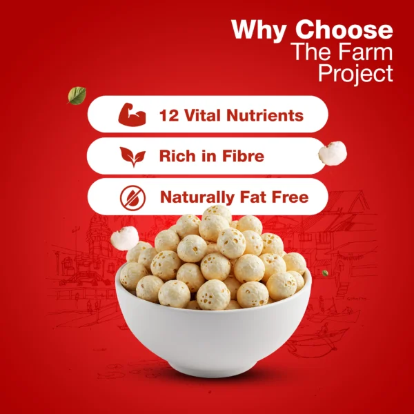 Standard Makhana (Foxnuts), 250 gm I Natural & Crunchy Lotus Seeds | Rich in Calcium | High Protein, Low-Calorie Superfood | Ideal for Weight Management & Fasting - Image 5