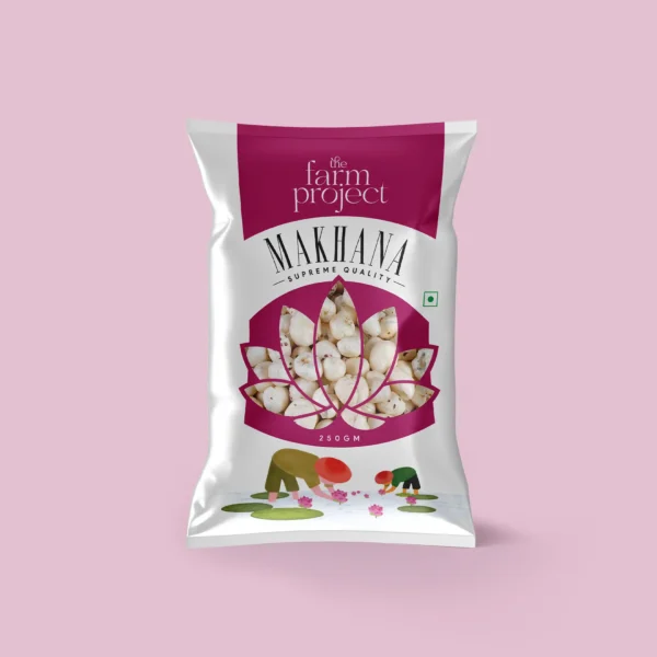 Supreme Quality Makhana (Foxnuts), 250 gm I Healthy Lotus Puffs | Rich in Calcium | High Protein, Gluten-Free, Low-Calorie Snack | Perfect for Fasting & Fitness